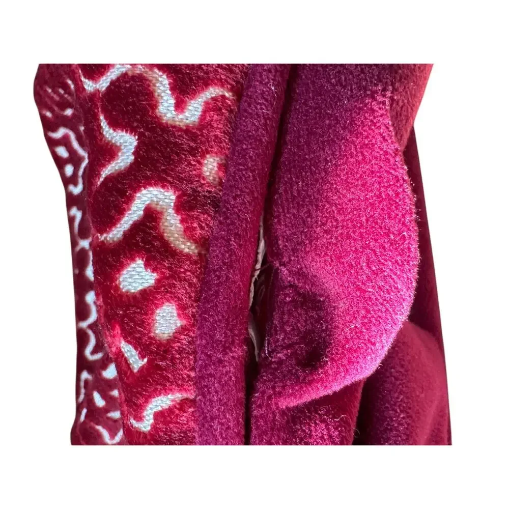 Vintage Velvet‎ Pillow Shams 14”x26”